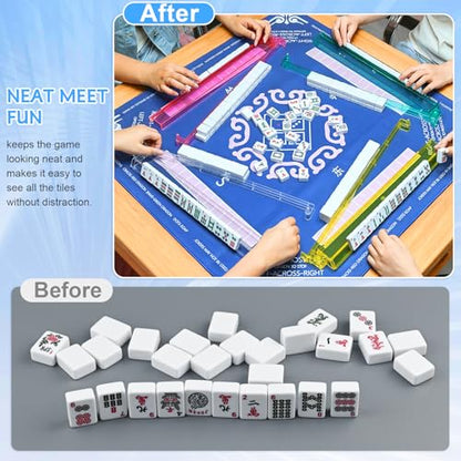 Mahjong Racks with Pushers Set of 4
