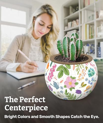 3D Puzzle Planter 80 Pieces
