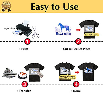 Glitter 2.0 Heat Transfer Paper for Inkjet Printer (20 Count)