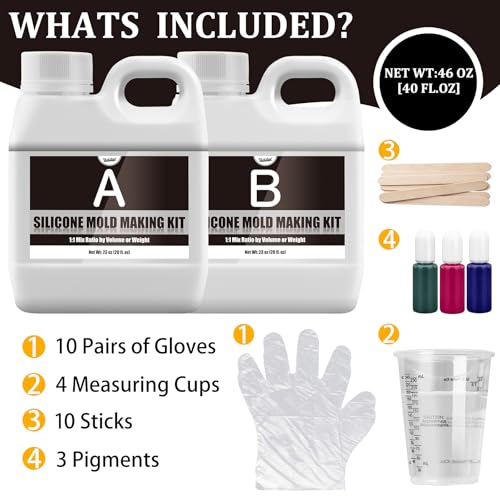 Silicone Mold Making Kit (2 Count (46 oz each))