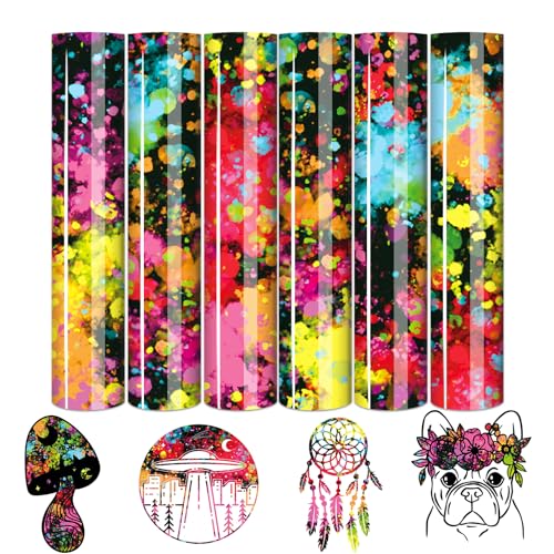 Multicolor Splash Heat Transfer Vinyl