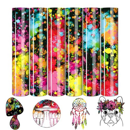 Multicolor Splash Heat Transfer Vinyl