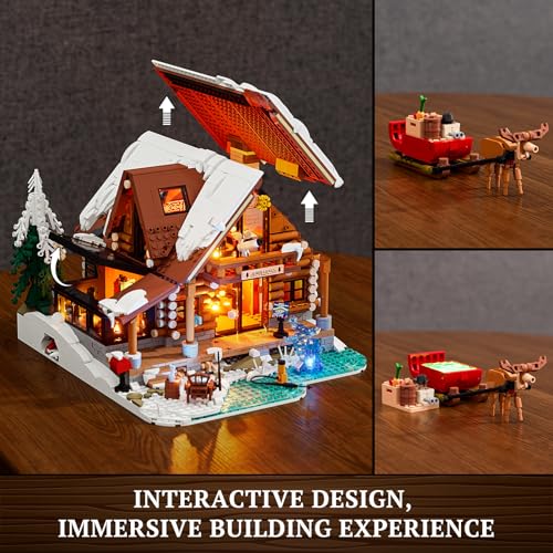 Aurora Cabin Christmas Lighting
