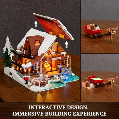 Aurora Cabin Christmas Lighting