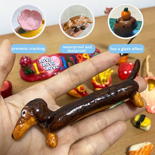 2 x 50ml Air Dry Clay Glaze (2 Count)