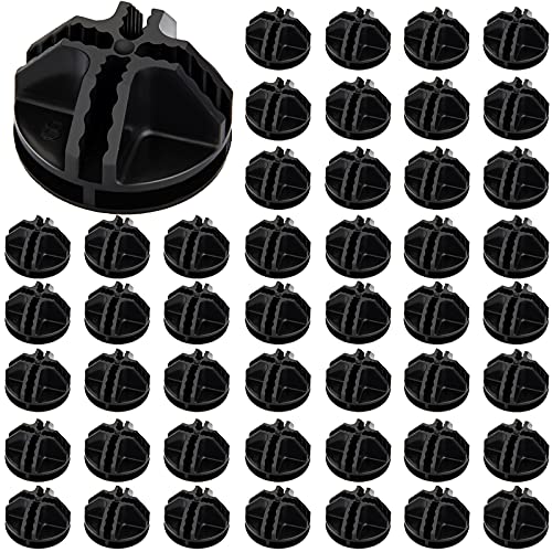 48 Pieces Cube Connectors Plastic Storage Wire Cube Organizer ABS Connectors for Modular Closet Storage Organizer and Wire Shelf (48 Count)