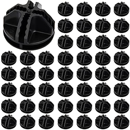 48 Pieces Cube Connectors Plastic Storage Wire Cube Organizer ABS Connectors for Modular Closet Storage Organizer and Wire Shelf (48 Count)