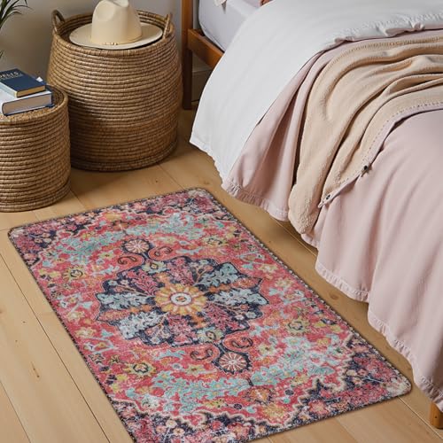 Bohemian Floral Medallion Area Rug