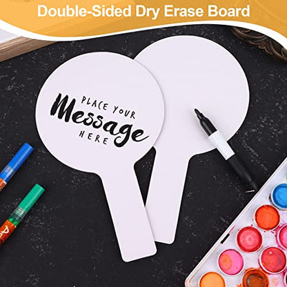 50 Pack Dry Erase Answer Paddles Handheld Paddles Mini White Boards (50 Count)