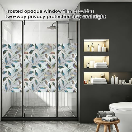Window Privacy Film Frosted Glass UV Sun Blocking 29.5'' x 118.1''