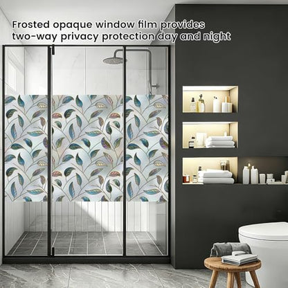 Window Privacy Film Frosted Glass UV Sun Blocking 29.5'' x 118.1''
