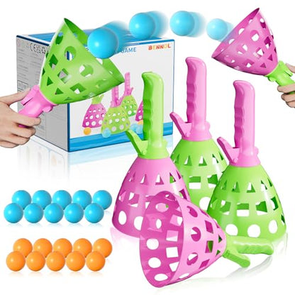 4 Pack Outdoor Game Toys for Kids Boys with 20 Balls Pop Pass Catch Ball Game Outside Toys Gifts for 3 4 5 6 7 8+ Year Old Boys Kids Outside Outdoor Gifts for Ages 4 (20 Count)