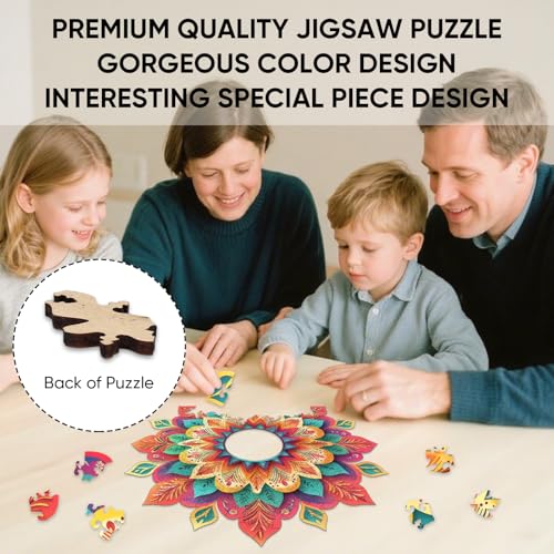 Mandala Wooden Puzzle (500 Count)