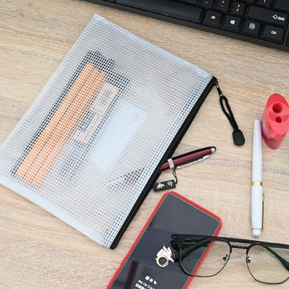 10 Pcs Zipper File Bags (10 Count)