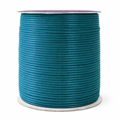 1.5mm Dark Blue Waxed Cord