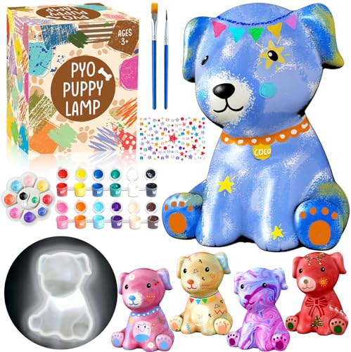 Paint Your Own Dog Lamp Kits