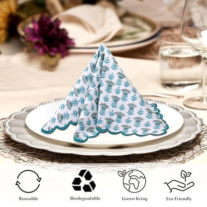 Hand Block Print Cloth Napkins
