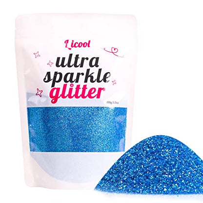 100g 3.5oz Pack Iridescent Rainbow Fine Glitter for DIY Craft (3.5274 Ounce)
