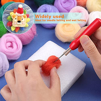 54 Colors Needle Felting Wool