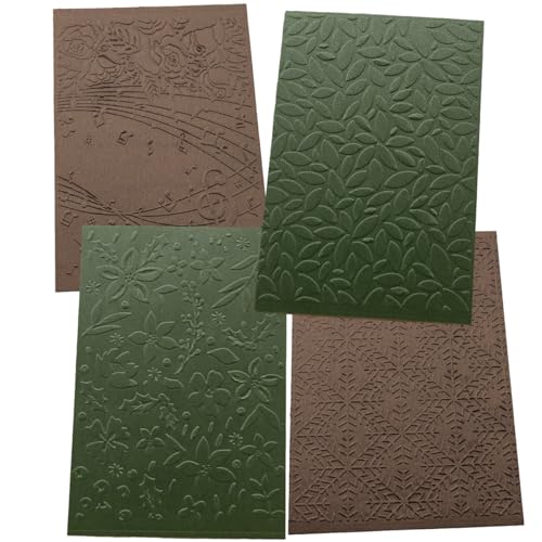 6Pcs Plastic Embossing Folders for Card Making Embossing Machine Template Mold Paper Card Embossing Stencil Flower Leaf Embossing Folder for Scrapbook Photo Album DIY Craft Decoration