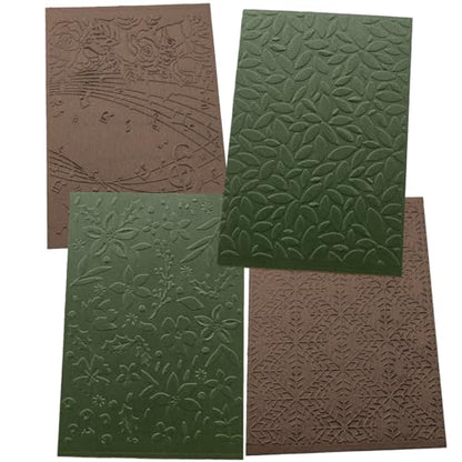 6Pcs Plastic Embossing Folders for Card Making Embossing Machine Template Mold Paper Card Embossing Stencil Flower Leaf Embossing Folder for Scrapbook Photo Album DIY Craft Decoration