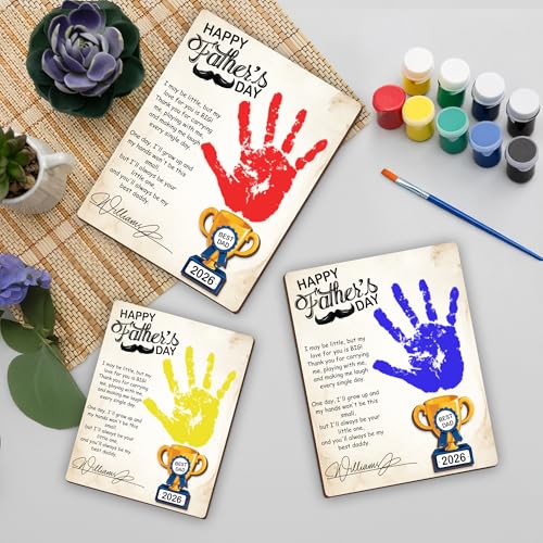 Personalized Fathers Day Handprint Gift