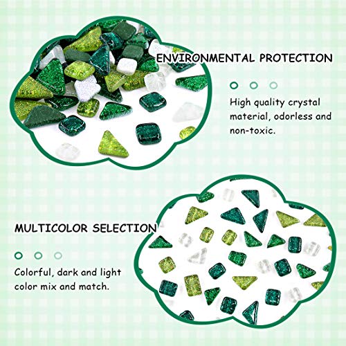 Mixed Colors Shine Crystal Series Mosaic Tiles Assortment Kit