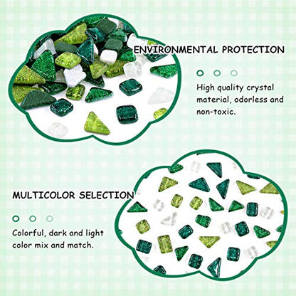 Mixed Colors Shine Crystal Series Mosaic Tiles Assortment Kit