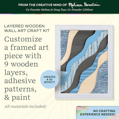FlowCrafts Layered Wooden Wall Art
