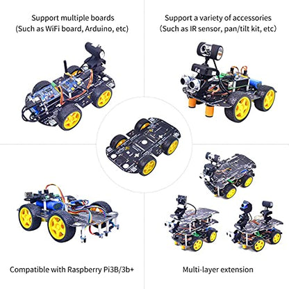 Robot Chassis 4WD Robot Car Smart Chassis Kit with 4 TT Motor for Arduino