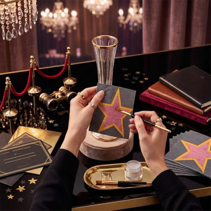 60 Pcs Movie Star Cocktail Paper Napkins 6.5 x 6.5 Inches (60 Count)