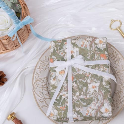 Vintage White Velvet Ribbon (75 Foot)