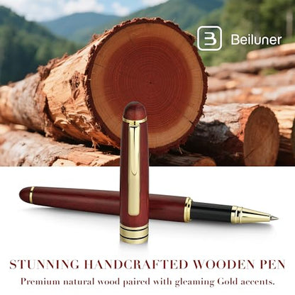 Luxury Wood Ballpoint Pen Writing Set