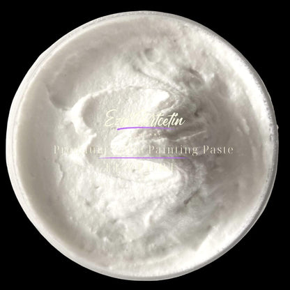 Premium Palette Knife Painting Paste|Texture Paste|Authentic Bright Colors|Ready to Use|Easy to Apply| 6oz (Pure White)