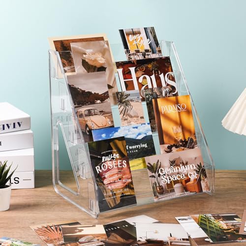 2 Pack Upgraded 5 Tier Acrylic Card Display Stand