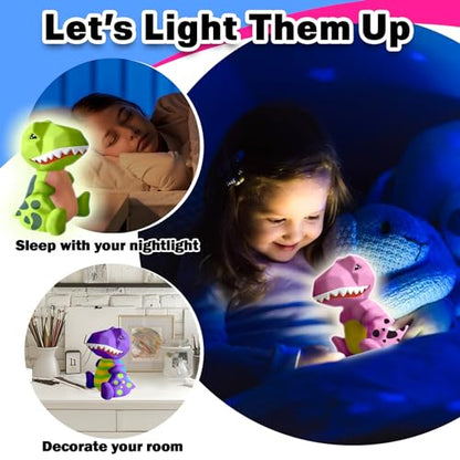 4.3in Paint Your Own Dinosaur Lamp Kit