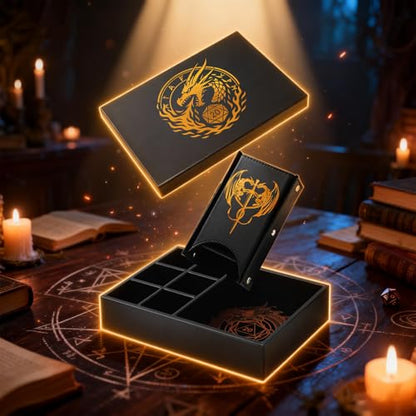 DND Dice Tray and Dice Tower with Storage