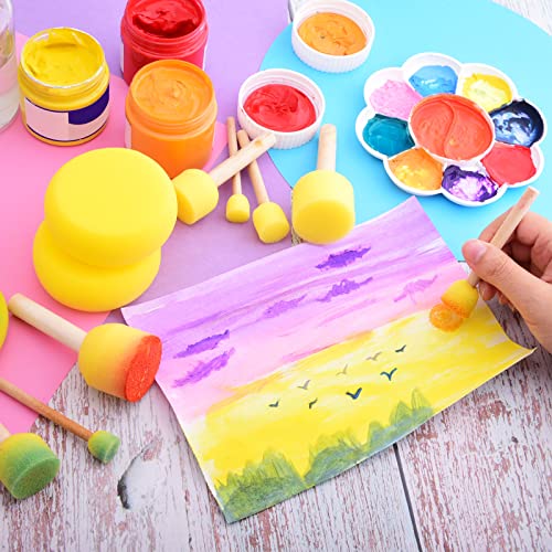 28 Pieces Round Sponge Brush (28 Count)