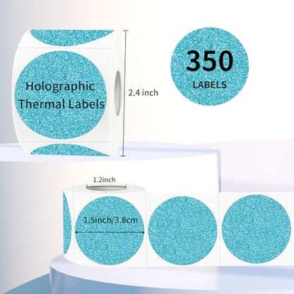 1.5" Holographic Direct Thermal Label Stickers