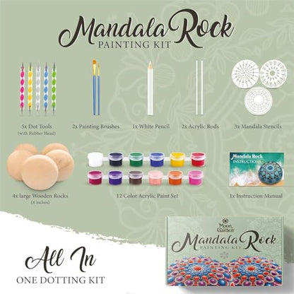 MoonGarden Mandala Rock Painting Kit