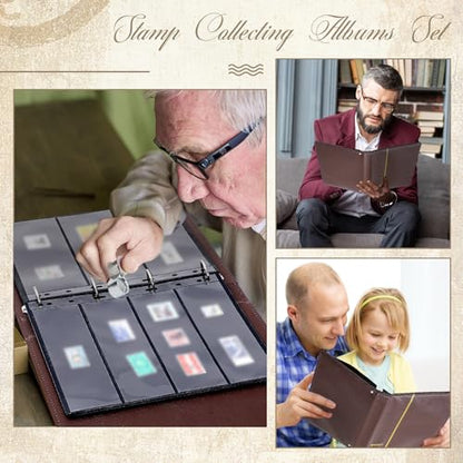 Stamp Collecting Album Binder Kit for Collectors