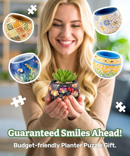 3D Puzzle Planter 80 Pieces (80 Count)
