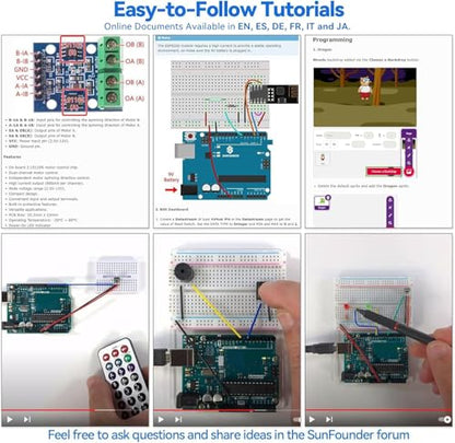 Ultimate Starter Kit Compatible with Arduino UNO IDE Scratch