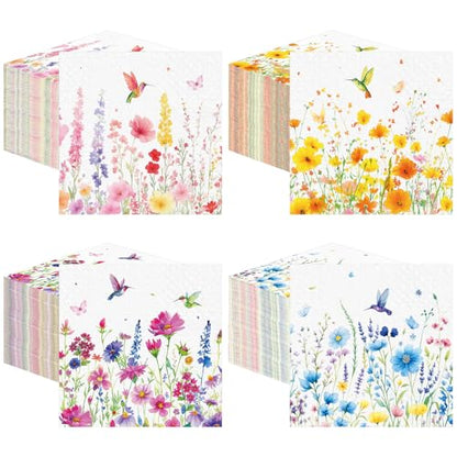 200 Pieces Summer Flower Cocktail Napkins 2 (200 Count)