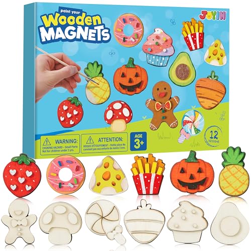 12 pcs Wooden Magnets (12 Count)