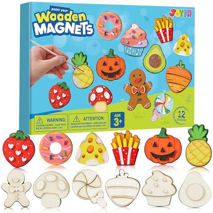 12 pcs Wooden Magnets (12 Count)