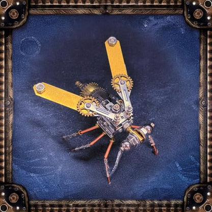 3D Metal Puzzle Insect Bug Mechanical Fly Model Steampunk Sculpture DIY Projects Making Kit Arts and Crafts Metal Building Science kit