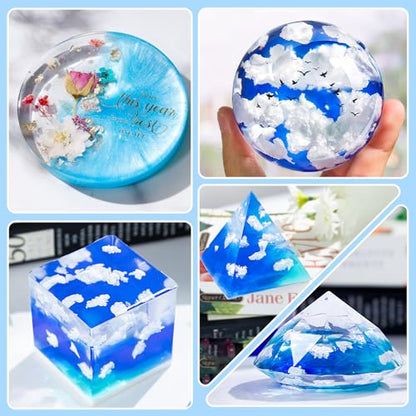 16oz Epoxy Resin Kits and Molds Complete Set for Beginners