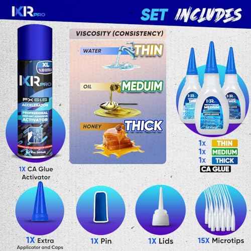 CA Glue with Activator Kit