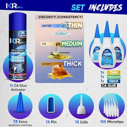 CA Glue with Activator Kit